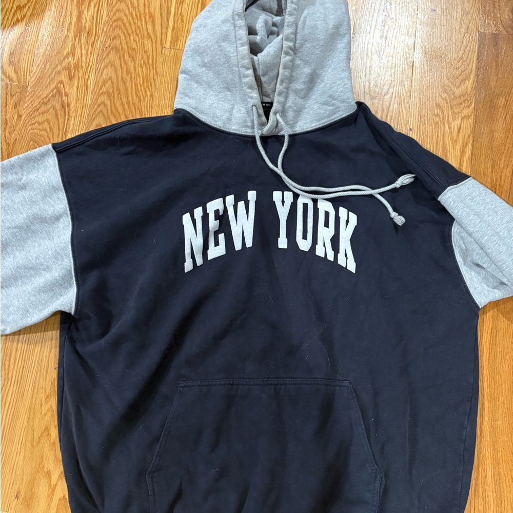 Brandy Melville Black and Gray Hoodie